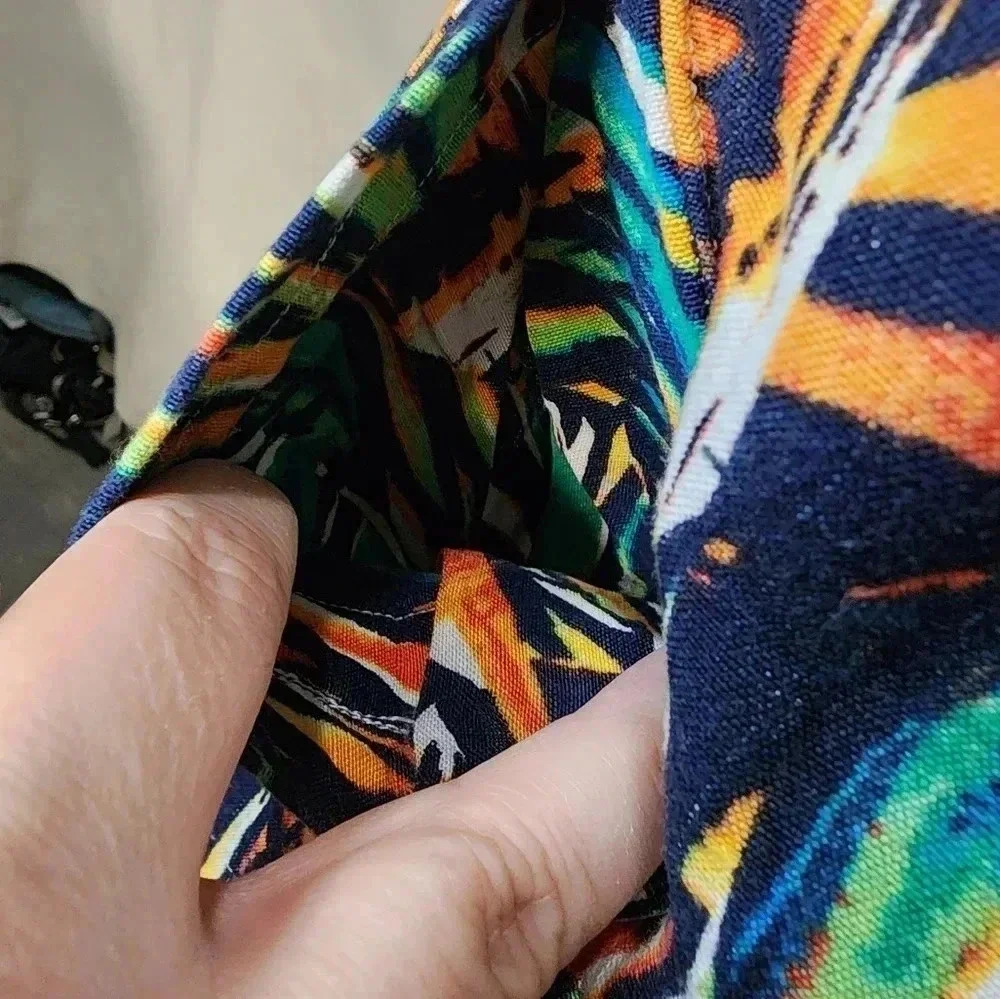 CJ BANKS TROPICAL DESIGN MULTICOLOR PLUS SIZE 2X BLAZER - Picture 4 of 10